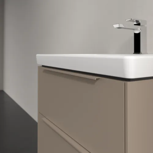 Bild von VILLEROY BOCH Subway 3.0 Waschbeckenunterschrank, 2 Auszüge, 572 x 576 x 478 mm, Taupe #C57802VM