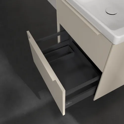 Bild von VILLEROY BOCH Subway 3.0 Waschbeckenunterschrank, 2 Auszüge, 572 x 576 x 478 mm, Cashmere Grey #C57802VN