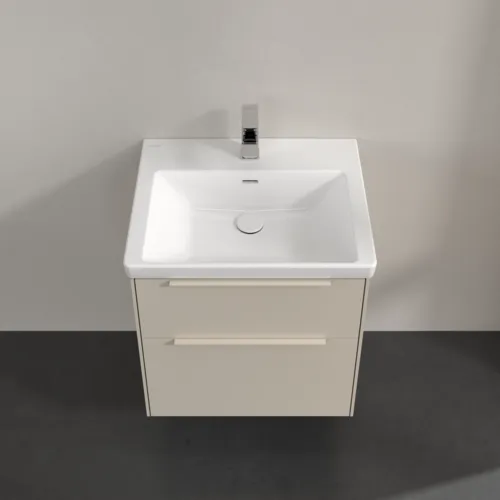 Bild von VILLEROY BOCH Subway 3.0 Waschbeckenunterschrank, 2 Auszüge, 572 x 576 x 478 mm, Cashmere Grey #C57802VN