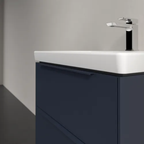 Bild von VILLEROY BOCH Subway 3.0 Waschbeckenunterschrank, 2 Auszüge, 572 x 576 x 478 mm, Marine Blue #C57802VQ