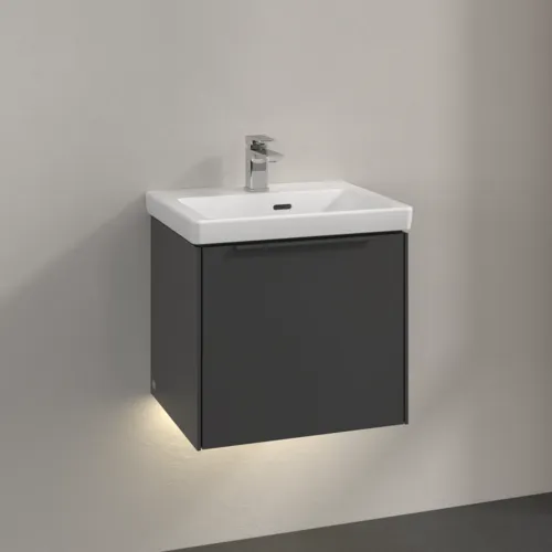 Bild von VILLEROY BOCH Subway 3.0 Waschbeckenunterschrank, mit Beleuchtung, 1 Auszug, 473 x 429 x 408 mm, Graphite #C580L2VR