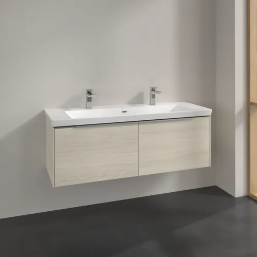Bild von VILLEROY BOCH Subway 3.0 Waschbeckenunterschrank, 2 Auszüge, 1272 x 429 x 478 mm, White Oak #C60100AA