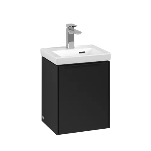 Bild von VILLEROY BOCH Subway 3.0 Waschbeckenunterschrank, 1 Tür, 351 x 429 x 309 mm, Volcano Black #C58401VL