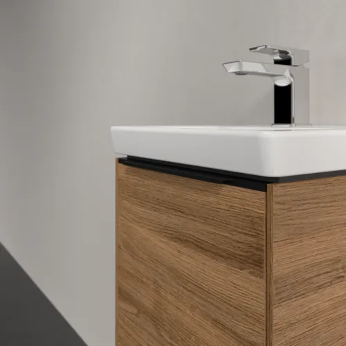 Bild von VILLEROY BOCH Subway 3.0 Waschbeckenunterschrank, 1 Tür, 351 x 429 x 309 mm, Kansas Oak #C58301RH