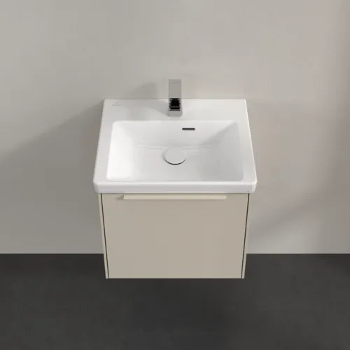 Bild von VILLEROY BOCH Subway 3.0 Waschbeckenunterschrank, mit Beleuchtung, 1 Auszug, 473 x 429 x 408 mm, Cashmere Grey #C580L2VN