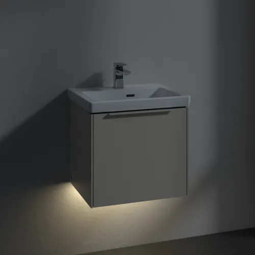 Bild von VILLEROY BOCH Subway 3.0 Waschbeckenunterschrank, mit Beleuchtung, 1 Auszug, 473 x 429 x 408 mm, Cashmere Grey #C580L2VN