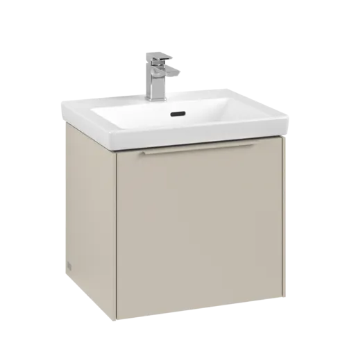 Bild von VILLEROY BOCH Subway 3.0 Waschbeckenunterschrank, mit Beleuchtung, 1 Auszug, 473 x 429 x 408 mm, Cashmere Grey #C580L2VN