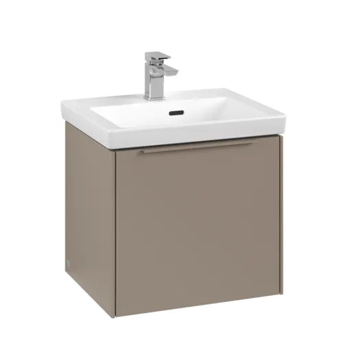 Bild von VILLEROY BOCH Subway 3.0 Waschbeckenunterschrank, mit Beleuchtung, 1 Auszug, 473 x 429 x 408 mm, Taupe #C580L2VM
