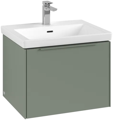 Bild von VILLEROY BOCH Subway 3.0 Waschbeckenunterschrank, mit Beleuchtung, 1 Auszug, 572 x 429 x 478 mm, Soft Green #C577L2AF