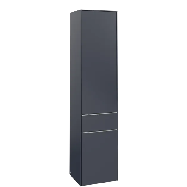Bild von VILLEROY BOCH Subway 3.0 Hochschrank, 2 Türen, 1 Auszug, 400 x 1710 x 362 mm, Marine Blue / Marine Blue #C59000VQ