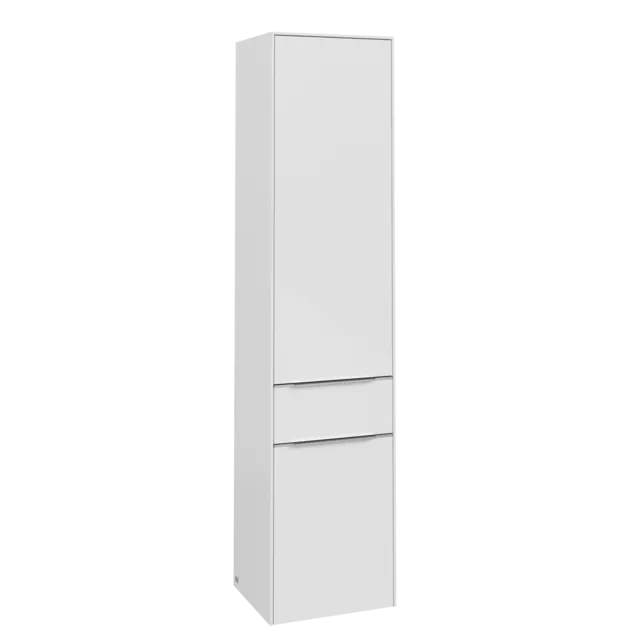 Bild von VILLEROY BOCH Subway 3.0 Hochschrank, 2 Türen, 1 Auszug, 400 x 1710 x 362 mm, Brilliant White / Brilliant White #C59000VE