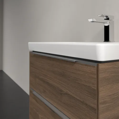 Bild von VILLEROY BOCH Subway 3.0 Waschbeckenunterschrank, 2 Auszüge, 572 x 576 x 478 mm, Arizona Oak #C57800VH