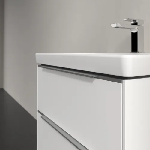 Bild von VILLEROY BOCH Subway 3.0 Waschbeckenunterschrank, 2 Auszüge, 572 x 576 x 478 mm, Pure White #C57800VF