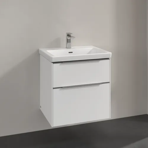 Bild von VILLEROY BOCH Subway 3.0 Waschbeckenunterschrank, 2 Auszüge, 572 x 576 x 478 mm, Pure White #C57800VF