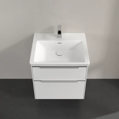 Bild von VILLEROY BOCH Subway 3.0 Waschbeckenunterschrank, 2 Auszüge, 572 x 576 x 478 mm, Pure White #C57800VF