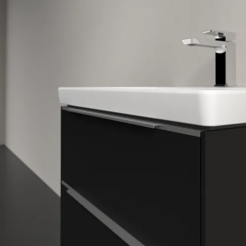 Bild von VILLEROY BOCH Subway 3.0 Waschbeckenunterschrank, 2 Auszüge, 572 x 576 x 478 mm, Volcano Black #C57800VL