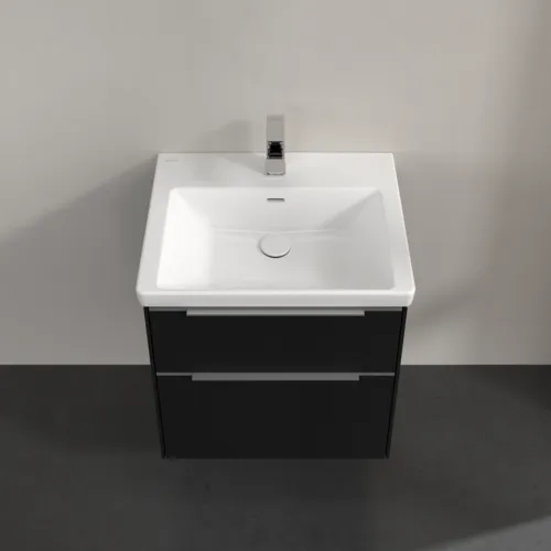 Bild von VILLEROY BOCH Subway 3.0 Waschbeckenunterschrank, 2 Auszüge, 572 x 576 x 478 mm, Volcano Black #C57800VL