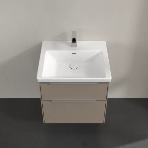 Bild von VILLEROY BOCH Subway 3.0 Waschbeckenunterschrank, 2 Auszüge, 572 x 576 x 478 mm, Taupe #C57800VM