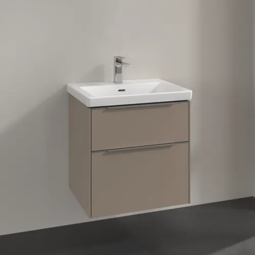 Bild von VILLEROY BOCH Subway 3.0 Waschbeckenunterschrank, 2 Auszüge, 572 x 576 x 478 mm, Taupe #C57800VM