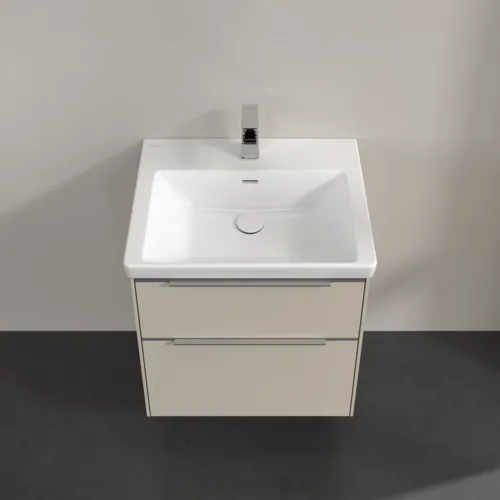 Bild von VILLEROY BOCH Subway 3.0 Waschbeckenunterschrank, 2 Auszüge, 572 x 576 x 478 mm, Cashmere Grey #C57800VN