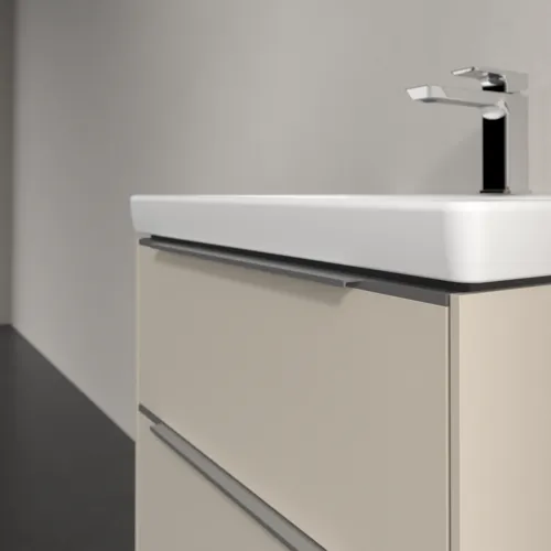 Bild von VILLEROY BOCH Subway 3.0 Waschbeckenunterschrank, 2 Auszüge, 572 x 576 x 478 mm, Cashmere Grey #C57800VN