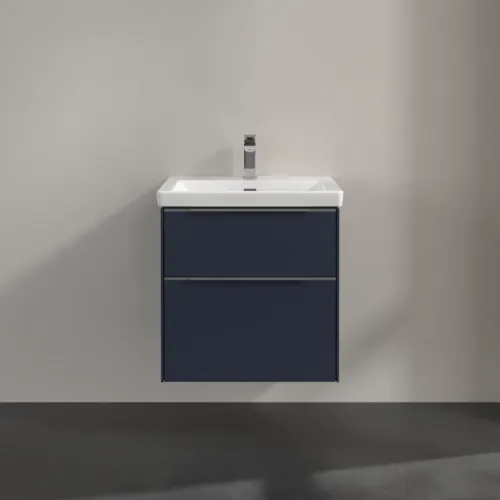 Bild von VILLEROY BOCH Subway 3.0 Waschbeckenunterschrank, 2 Auszüge, 572 x 576 x 478 mm, Marine Blue #C57800VQ