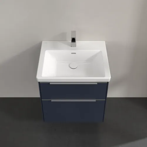 Bild von VILLEROY BOCH Subway 3.0 Waschbeckenunterschrank, 2 Auszüge, 572 x 576 x 478 mm, Marine Blue #C57800VQ