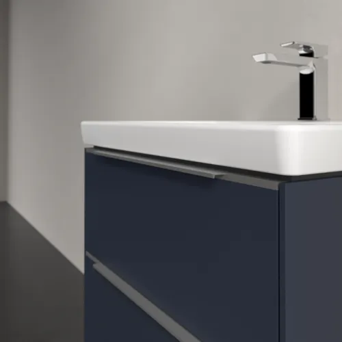 Bild von VILLEROY BOCH Subway 3.0 Waschbeckenunterschrank, 2 Auszüge, 572 x 576 x 478 mm, Marine Blue #C57800VQ