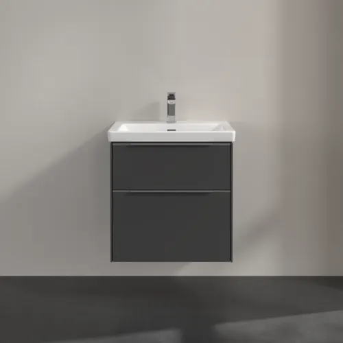 Bild von VILLEROY BOCH Subway 3.0 Waschbeckenunterschrank, 2 Auszüge, 572 x 576 x 478 mm, Graphite #C57800VR