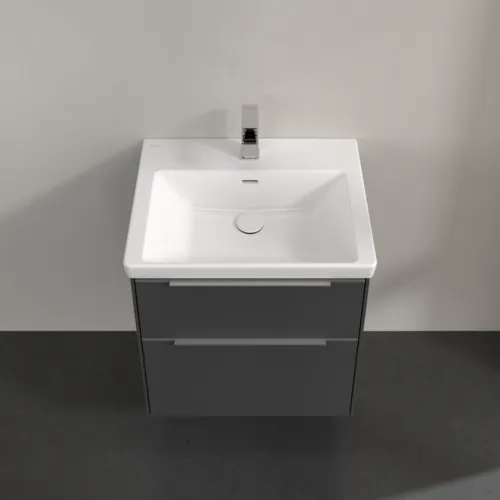 Bild von VILLEROY BOCH Subway 3.0 Waschbeckenunterschrank, 2 Auszüge, 572 x 576 x 478 mm, Graphite #C57800VR