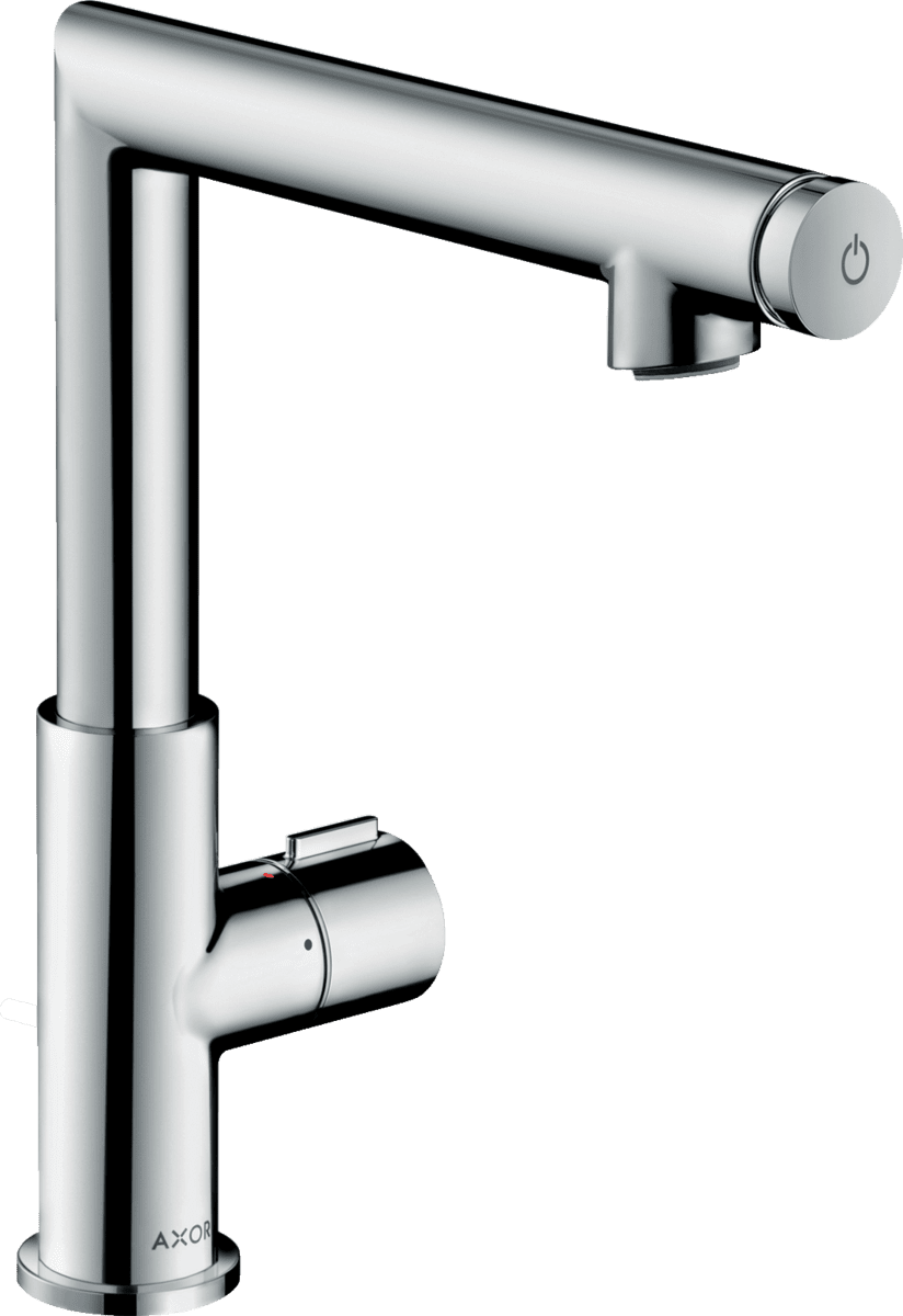 Bild von HANSGROHE AXOR Uno Waschtischmischer Select 220 mit Zugstangen-Ablaufgarnitur #45016000 - Chrom