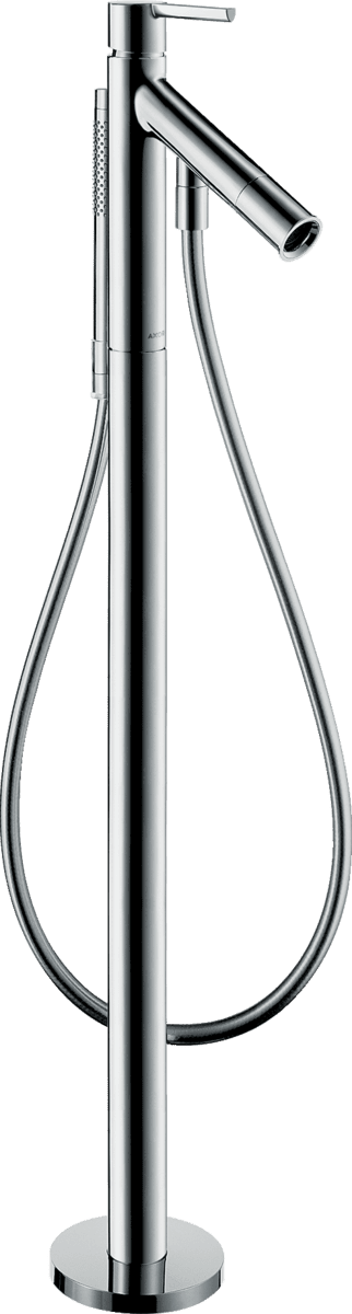 Bild von HANSGROHE AXOR Starck Einhebel-Wannenmischer bodenstehend mit Hebelgriff #10455000 - Chrom