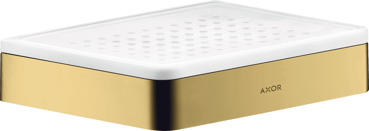 Bild von HANSGROHE AXOR Universal Softsquare Seifenschale/ Ablage #42803990 - Polished Gold Optic
