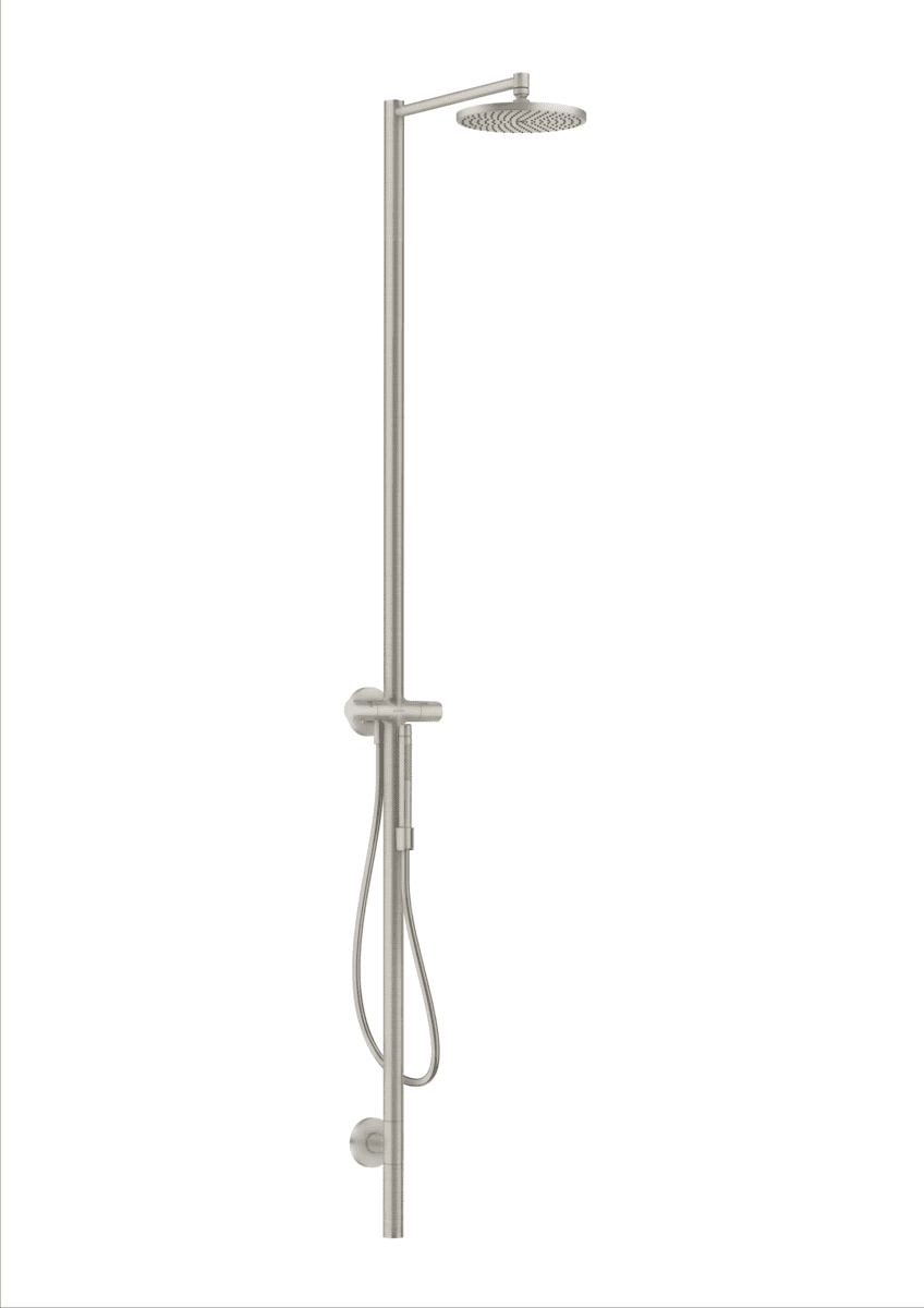 Bild von HANSGROHE AXOR Starck Nature Duschsäule mit Kopfbrause 240 1jet #12670800 - Edelstahl Optic