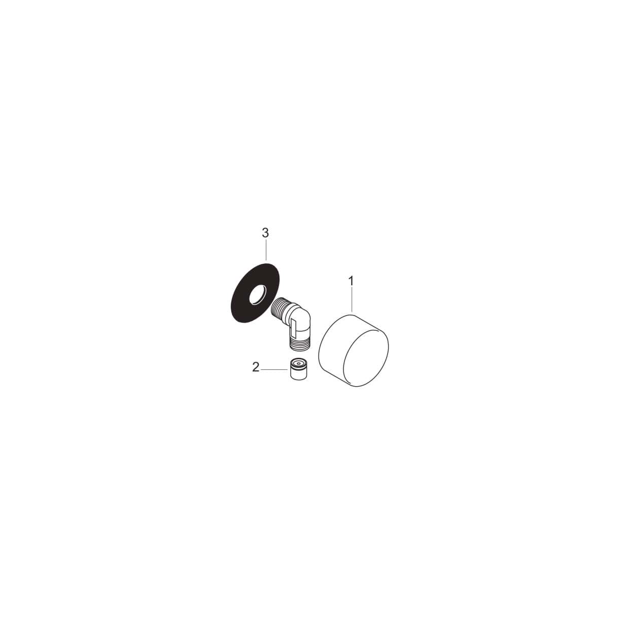 Obrázek HANSGROHE AXOR Starck Wall outlet round Brushed Nickel 27451820
