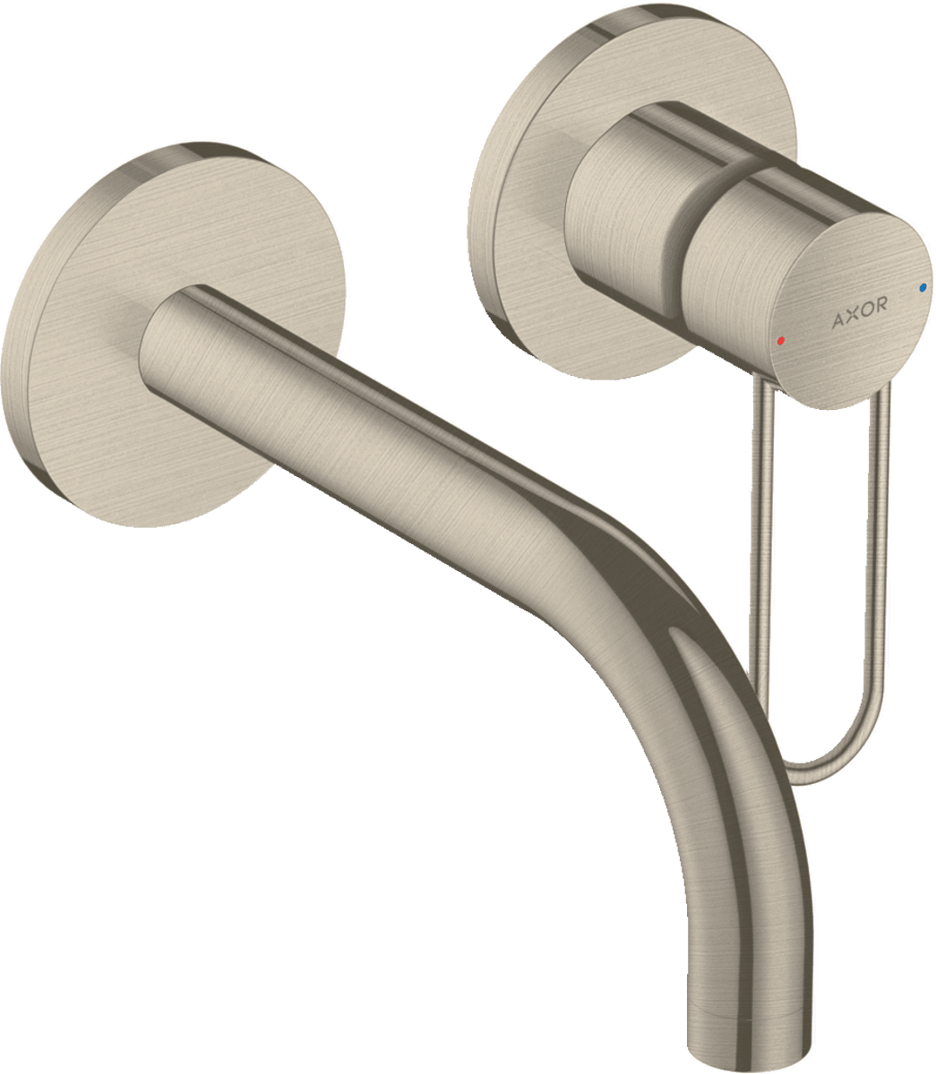 Bild von HANSGROHE AXOR Uno Einhebel-Waschtischmischer Unterputz für Wandmontage mit Bügelgriff und Auslauf 165 mm #38121820 - Brushed Nickel