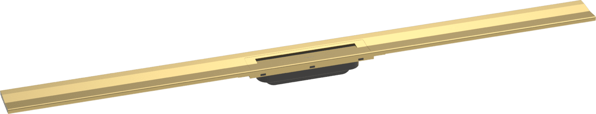 Bild von HANSGROHE RainDrain Flex Fertigset Duschrinne 1200 kürzbar zur Wandmontage #56054990 - Polished Gold Optic