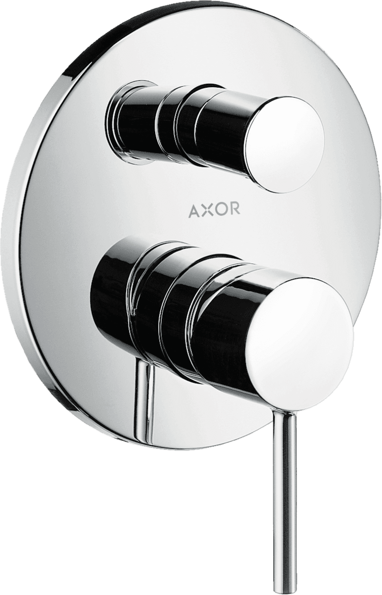 Bild von HANSGROHE AXOR Starck Einhebel-Wannenmischer Unterputz mit Pingriff und integrierter Sicherungskombination nach EN1717 #10418000 - Chrom