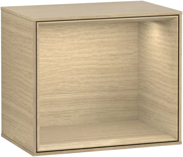 Bild von VILLEROY BOCH Finion Regalmodul, mit Beleuchtung, 418 x 356 x 270 mm, Oak Veneer / Oak Veneer #F580PCPC