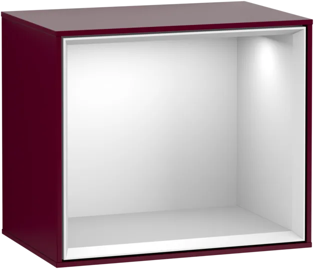 Bild von VILLEROY BOCH Finion Regalmodul, mit Beleuchtung, 418 x 356 x 270 mm, Peony Matt Lacquer / White Matt Lacquer #F580MTHB