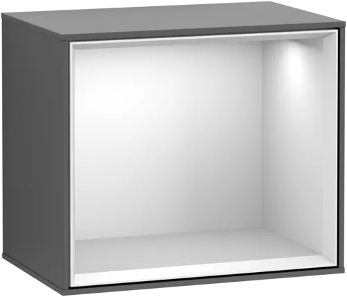 Bild von VILLEROY BOCH Finion Regalmodul, mit Beleuchtung, 418 x 340 x 270 mm, Anthracite Matt Lacquer / White Matt Lacquer #G580MTGK
