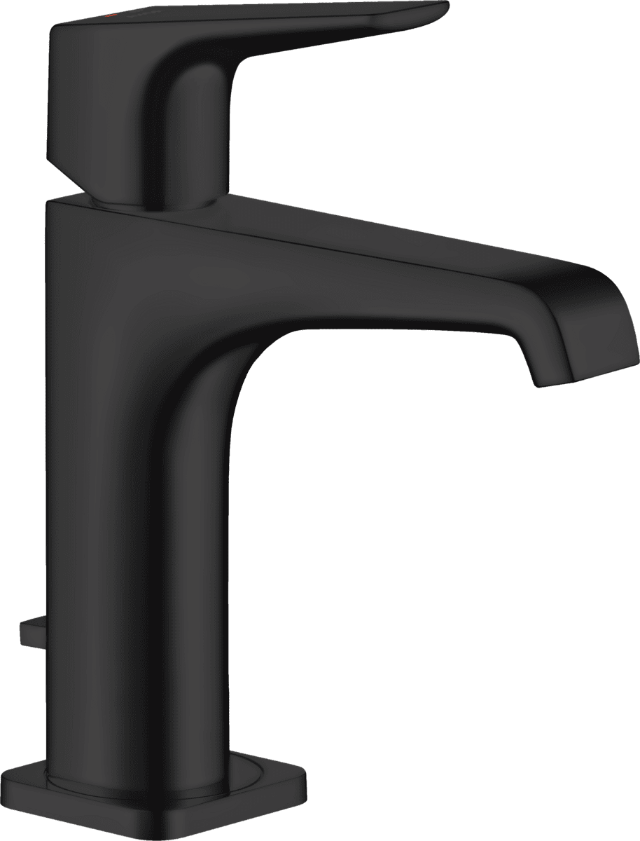 Bild von HANSGROHE AXOR Citterio E Einhebel-Waschtischmischer 130 mit Hebelgriff und Zugstangen-Ablaufgarnitur #36110670 - Mattschwarz