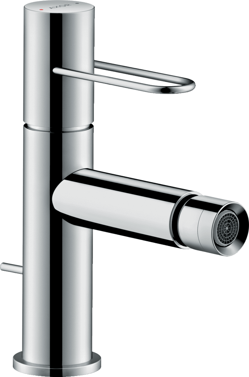 Obrázek HANSGROHE Jednopáková bidetová baterie AXOR Uno s obloukovou rukojetí a výsuvným odpadem #38211000 - chrom