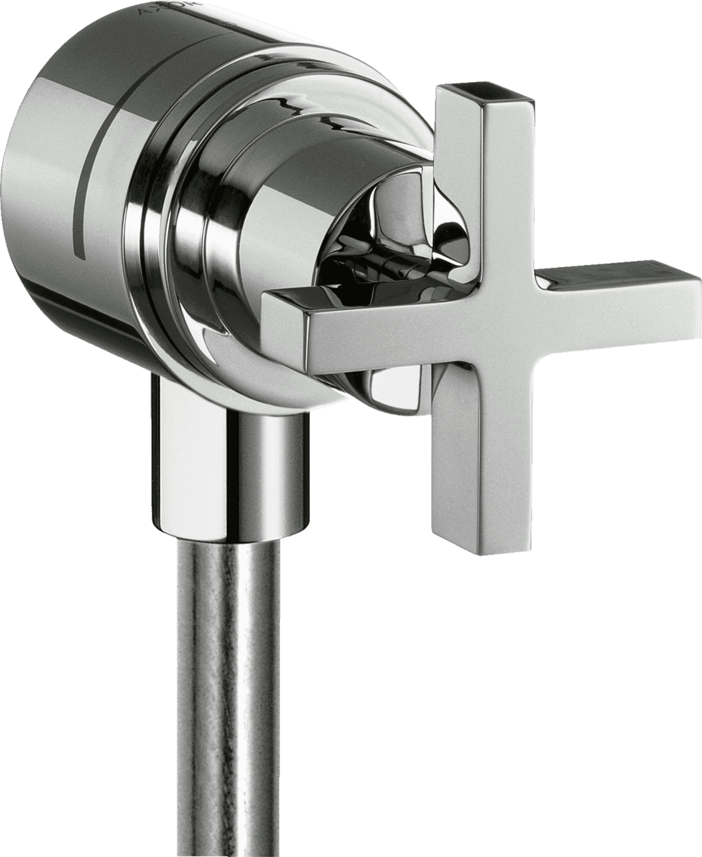Bild von HANSGROHE AXOR Citterio Wandanschluss Stop mit Rückflussverhinderer, Absperrventil und Kreuzgriff #39883000 - Chrom