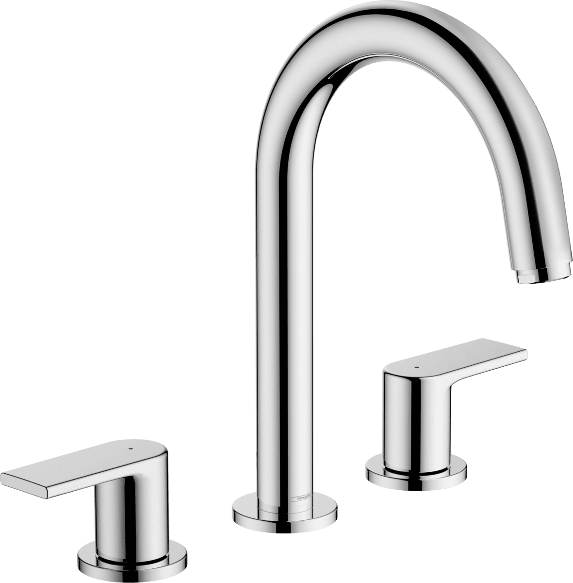 Bild von HANSGROHE Vernis Shape 3-Loch Waschtischarmatur mit Zugstangen-Ablaufgarnitur #71563000 - Chrom