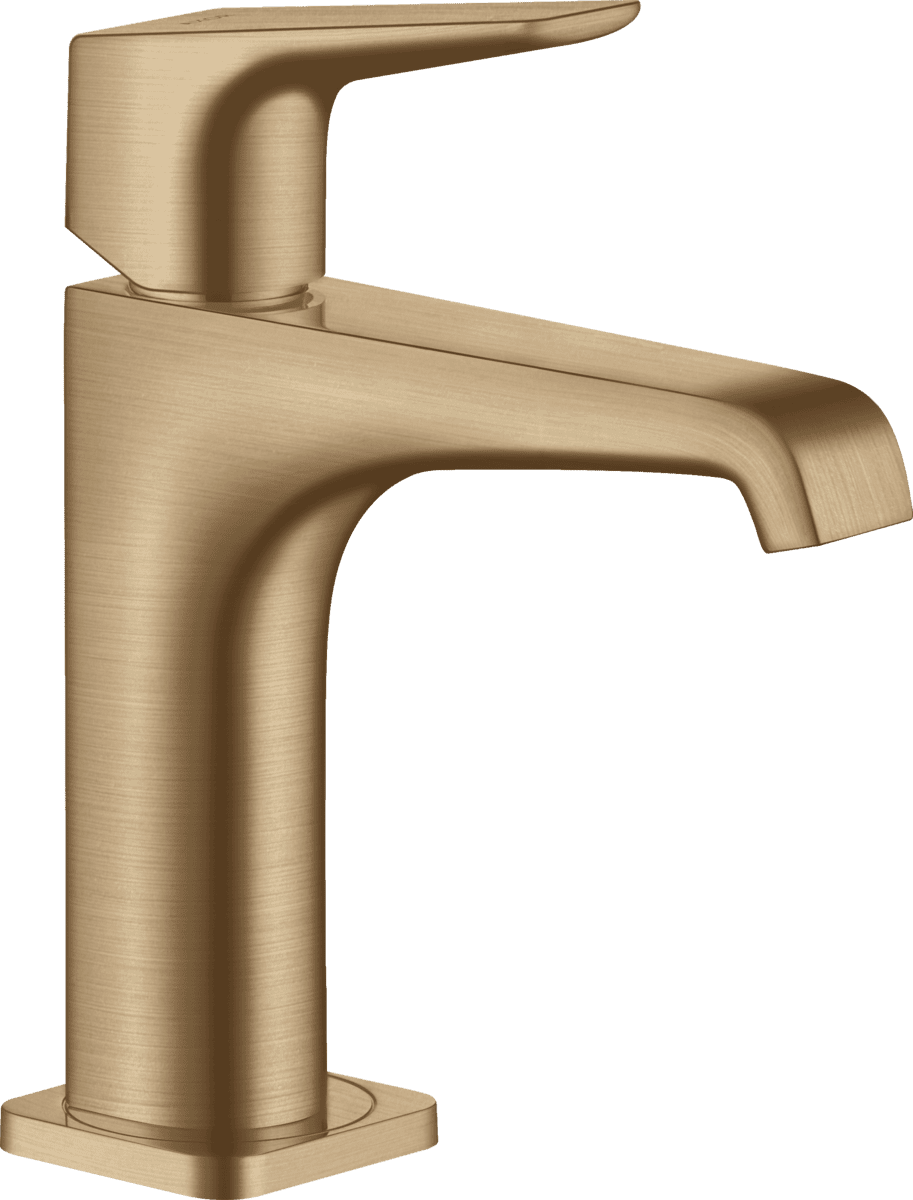 Picture of HANSGROHE AXOR Citterio E Single lever basin mixer 130 with lever handle and waste set #36111140 - Brushed Bronze