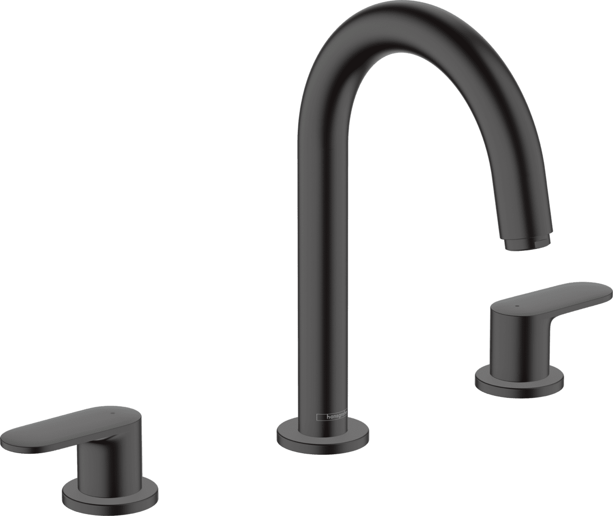 Bild von HANSGROHE Vernis Blend 3-Loch Waschtischarmatur mit Zugstangen-Ablaufgarnitur #71553670 - Mattschwarz