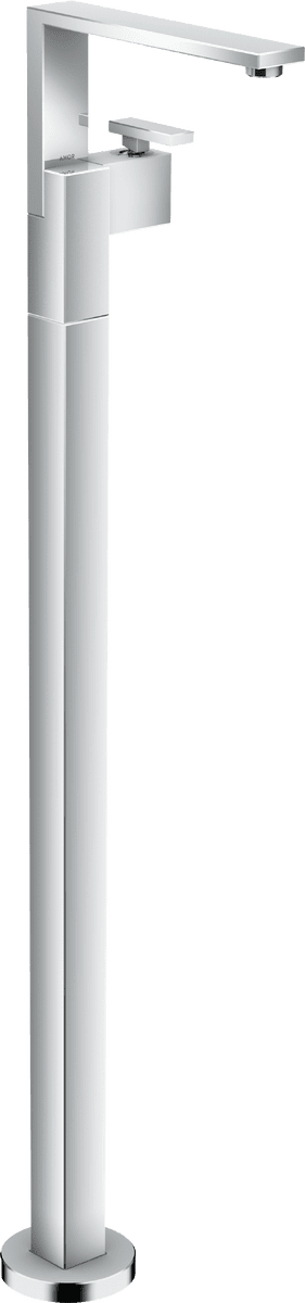 Bild von HANSGROHE AXOR Edge Einhebel-Waschtischmischer bodenstehend mit Push-Open Ablaufgarnitur #46040000 - Chrom