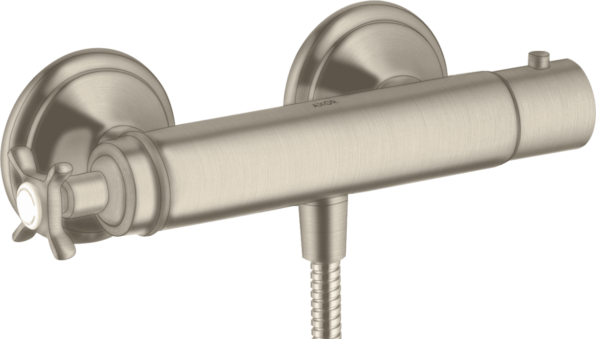 Bild von HANSGROHE AXOR Montreux Brausethermostat Aufputz mit Kreuzgriff #16261820 - Brushed Nickel
