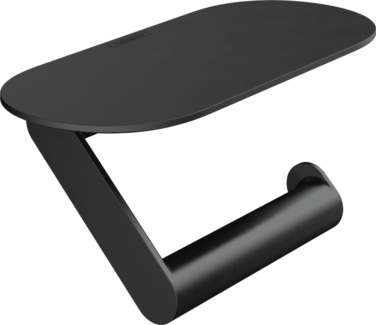 Bild von HANSGROHE WallStoris Toilettenpapierhalter mit Ablage #27928670 - Mattschwarz